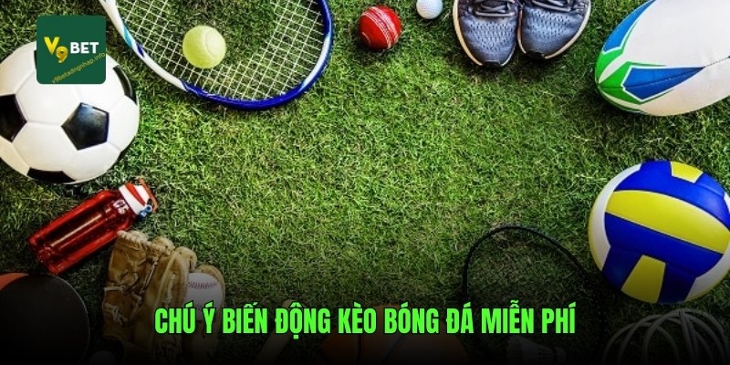 Chú ý biến động kèo bóng đá miễn phí