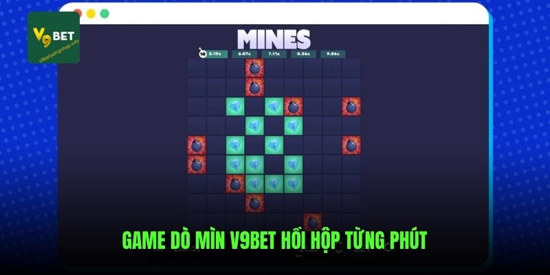 Game dò mìn V9bet hồi hộp từng phút